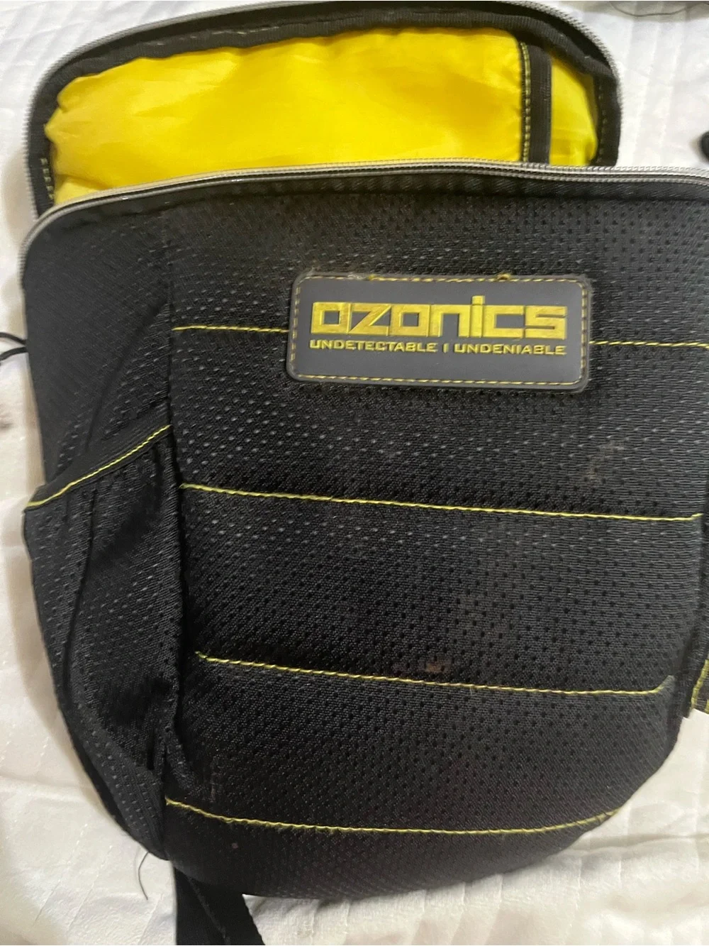 Men’s Black & Yellow Travel Backpack